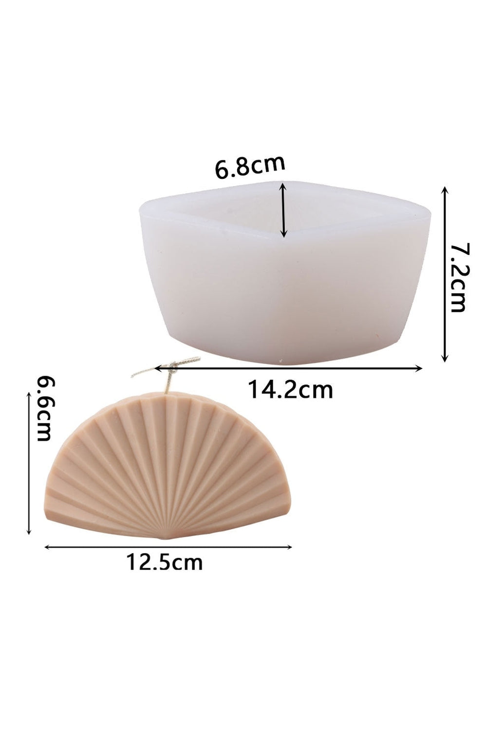 Sea-Inspired Coral Shell Candle Mold