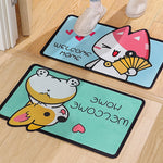 Pastel Kawaii Animals Entrance Rug