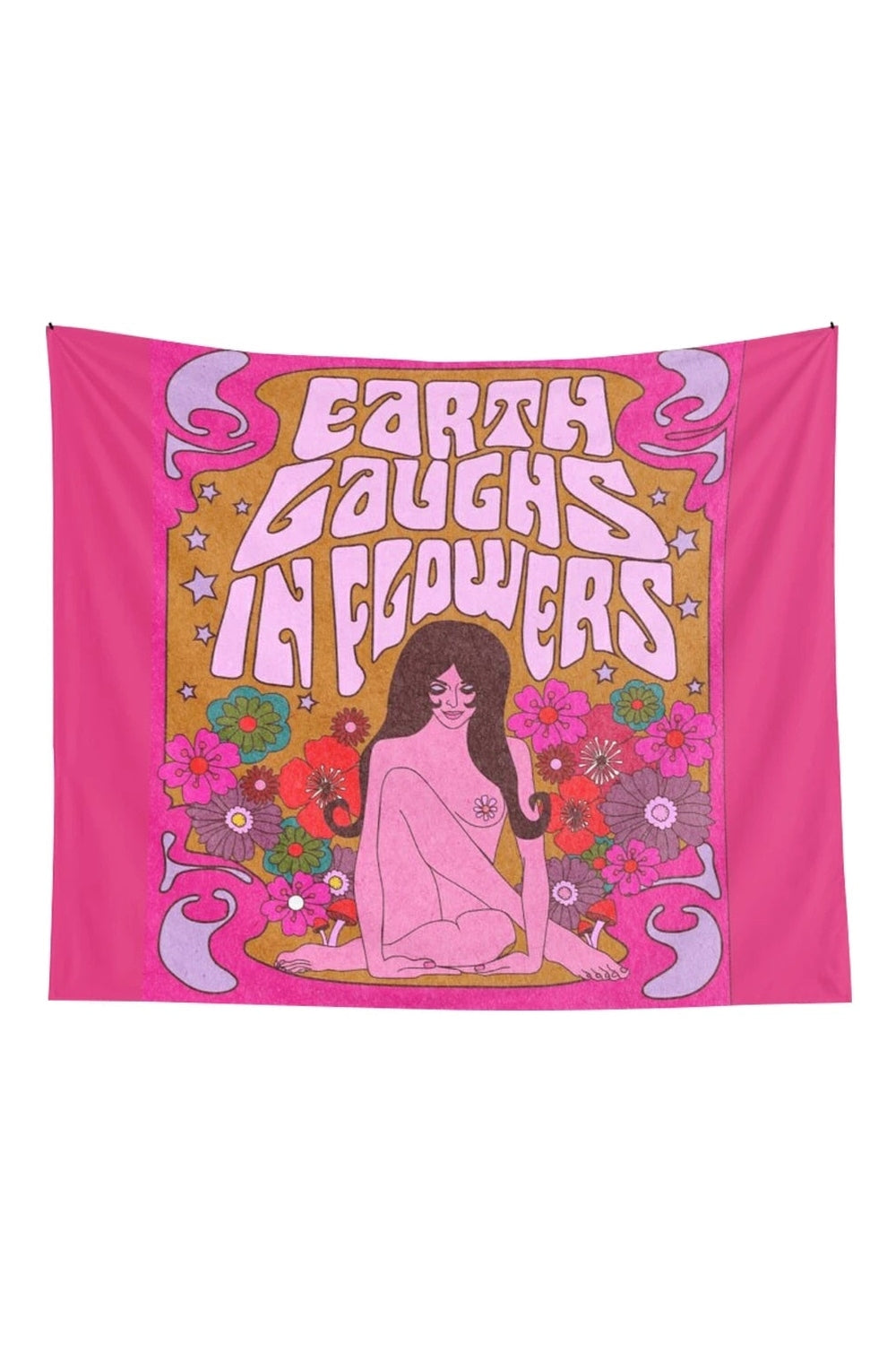 Vibrant Psychedelic Art Wall Tapestry