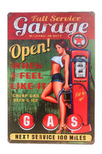 Car Service Girl Vintage Posters