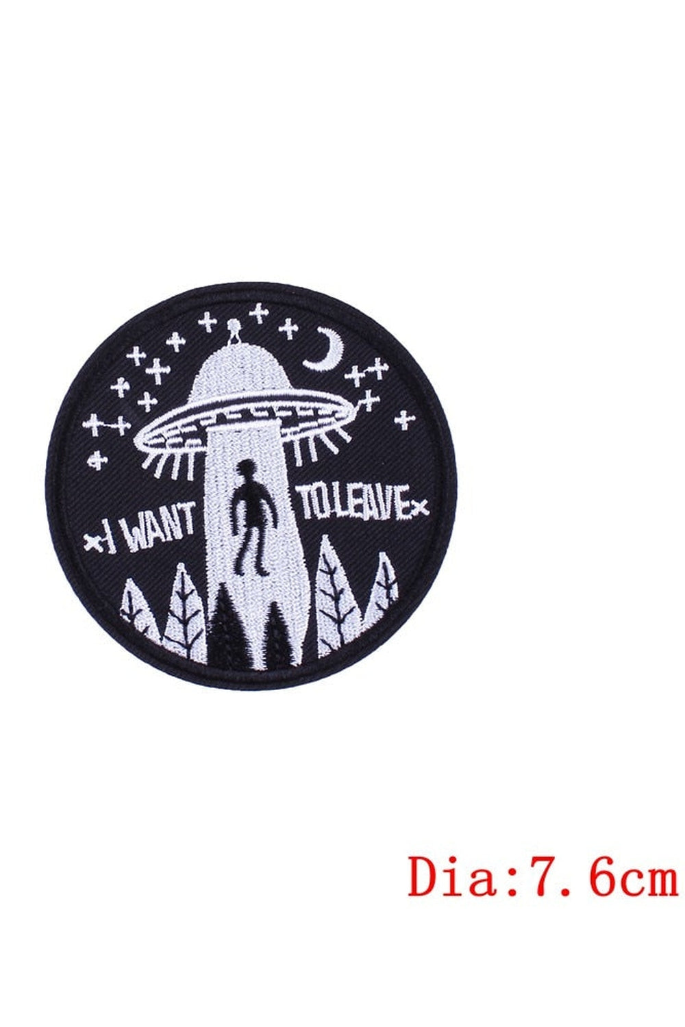 UFO Adventure Embroidered Patches