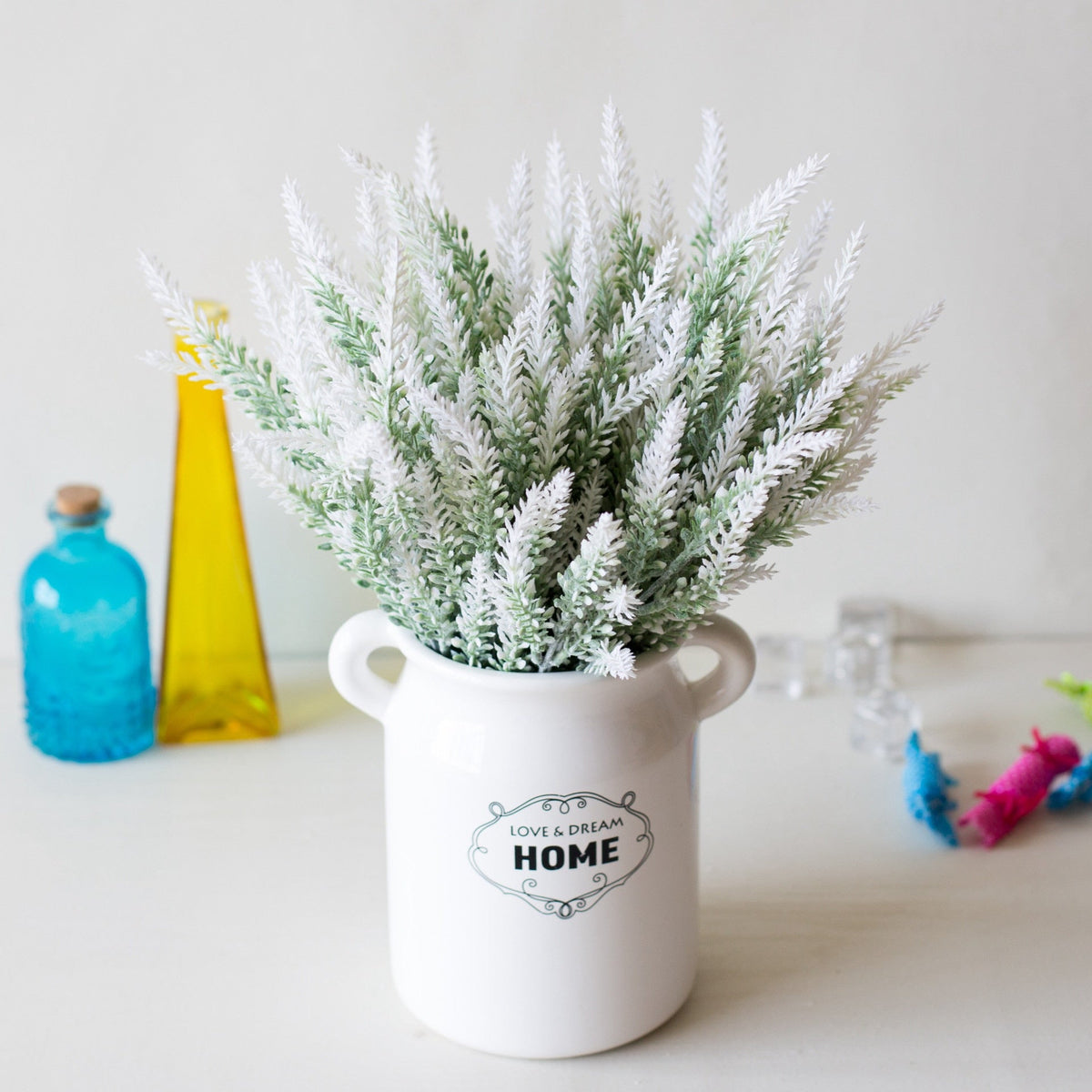 Faux Lavender Plastic Plant