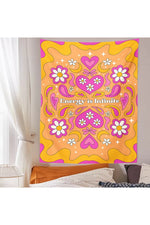 Heart Motif Artistic Tapestry