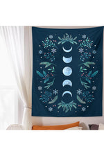 Phases of Moon Wall Tapestry