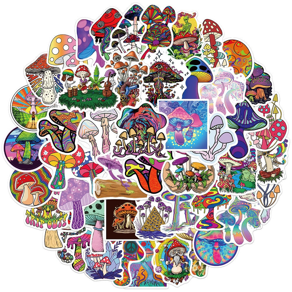 Mushroom Colorful Stickers