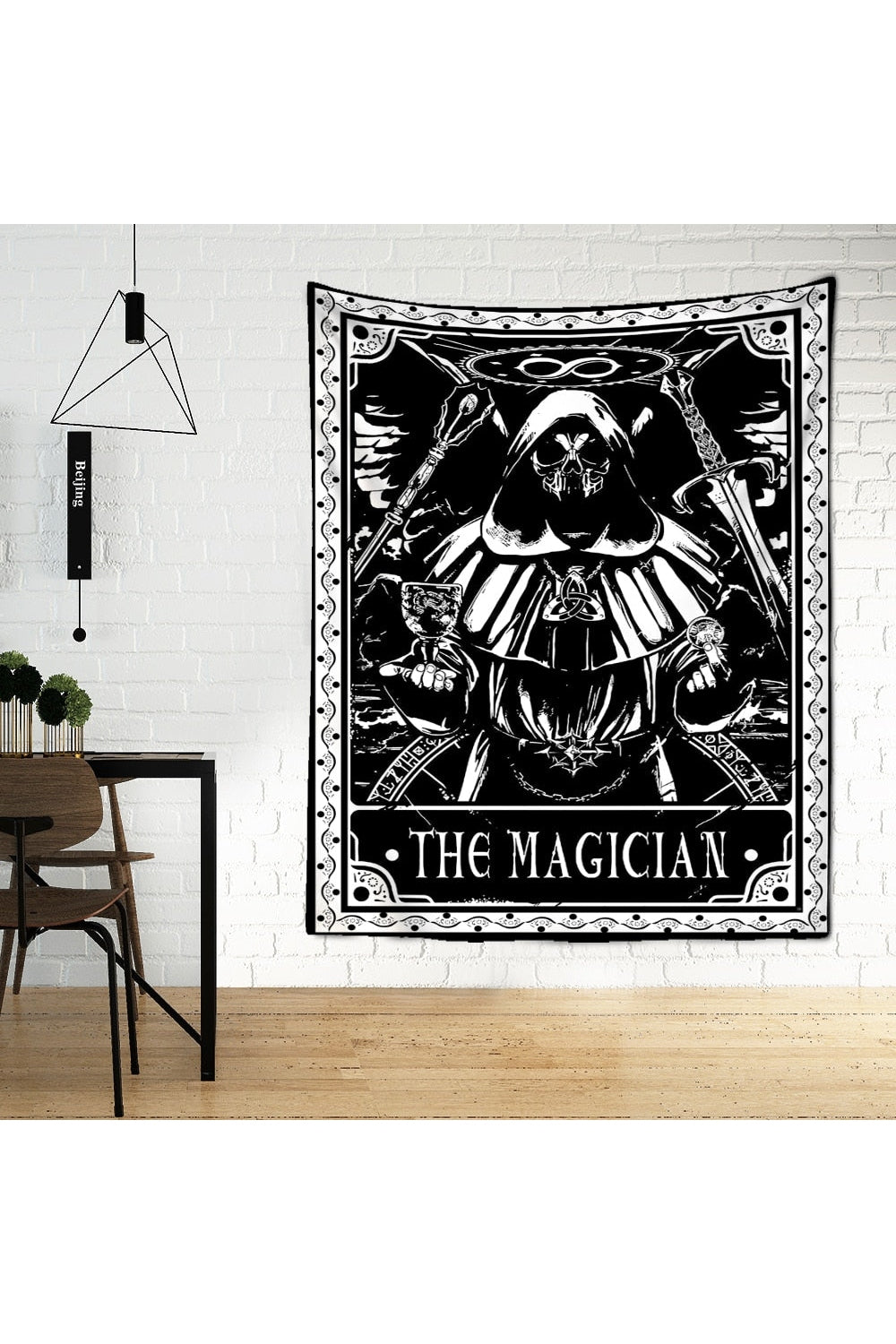 Mystical Grim Tarot Wall Tapestry