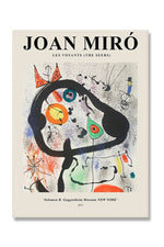 Joan Miro Inspired Canvas Poster