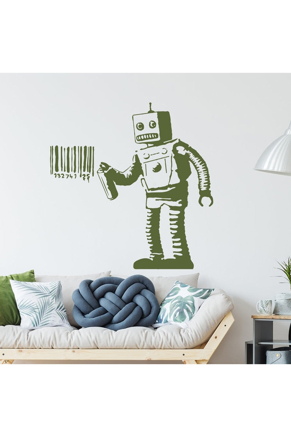 Urban Graffiti Robot Wall Sticker