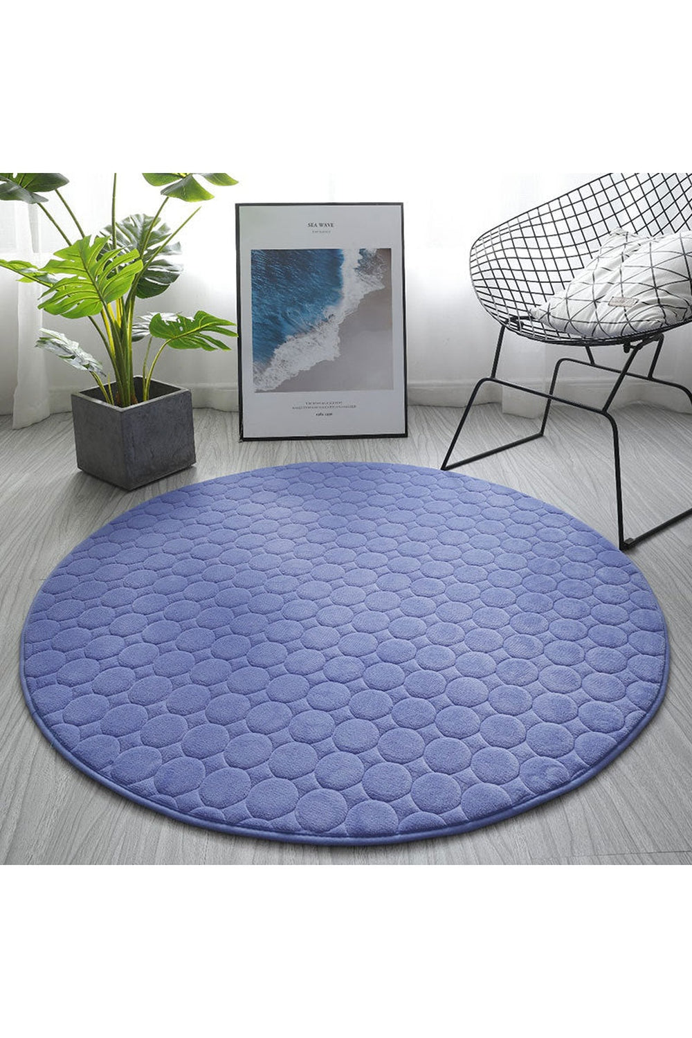 Thickened Pastel Round Rug