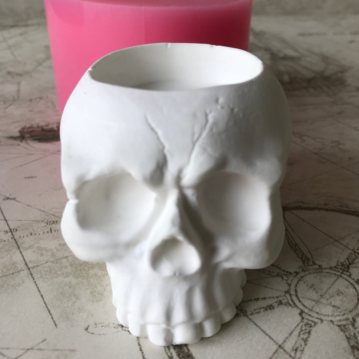 Candle Holder Small Skull