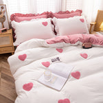 Ruffle Pillowcase Bedding Set