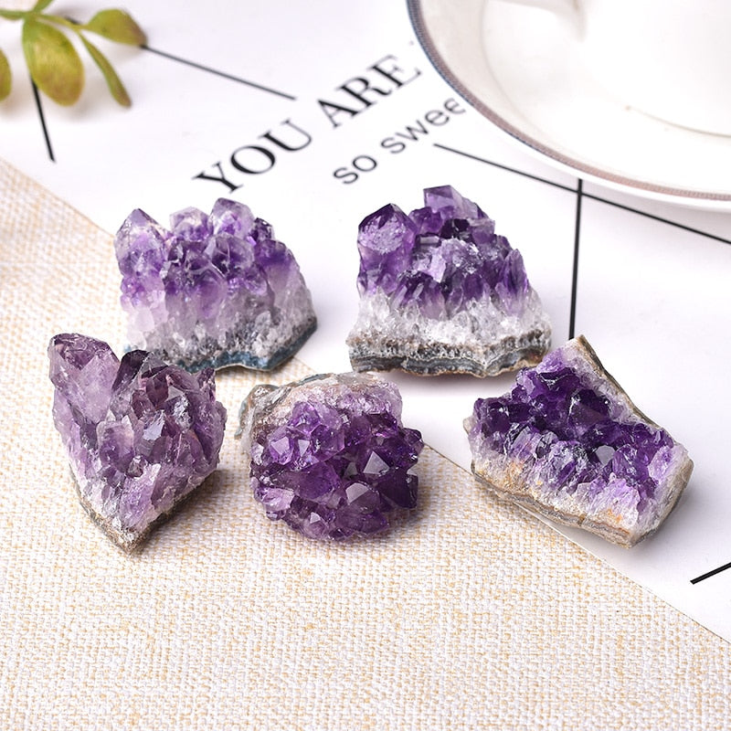 Natural Amethyst Crystal Cluster