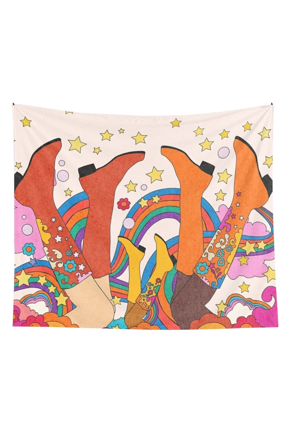 Vibrant Psychedelic Art Wall Tapestry