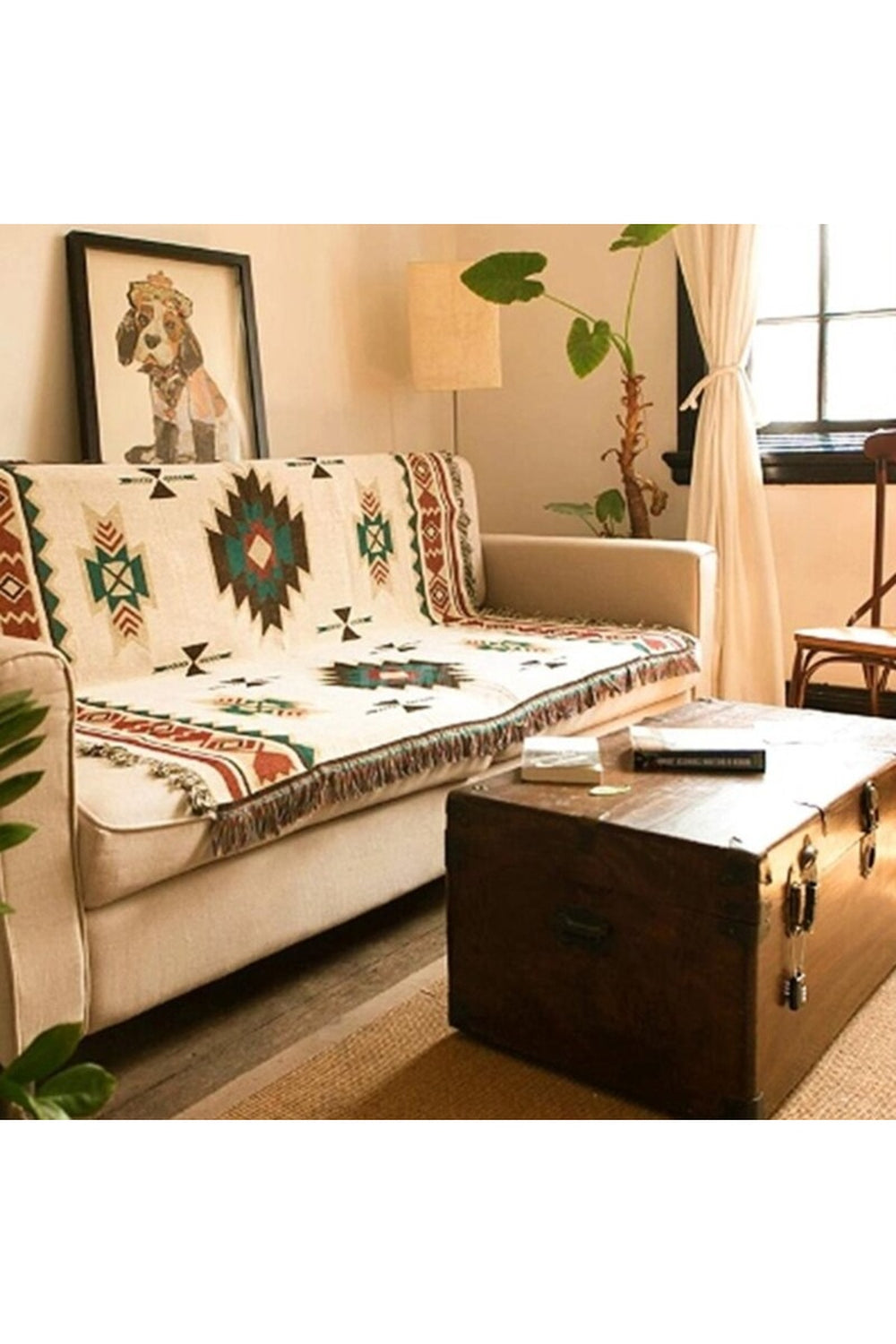 Ethnic Geometric Sofa Blanket