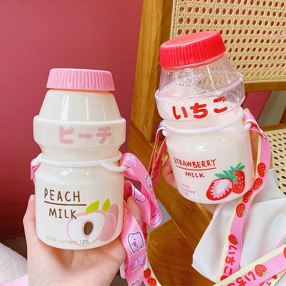 Preppy Milk Water Bottle