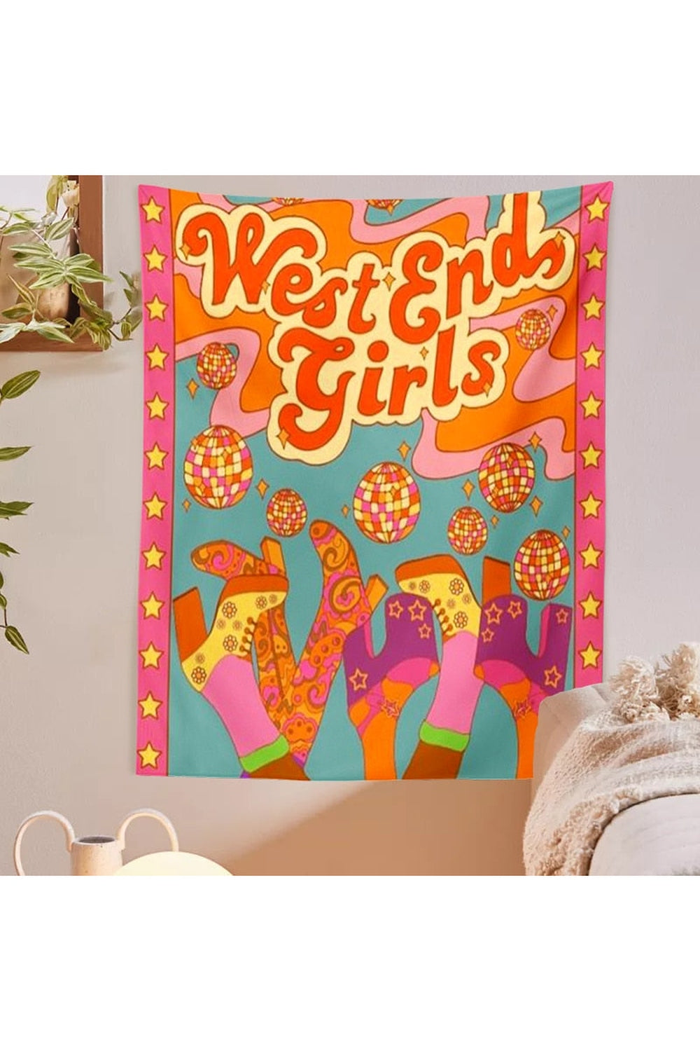 West And Girls Inspired Tapestry