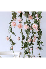 Romantic Artificial Rose Plant Garland