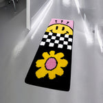 Checkered Long Smile Rug