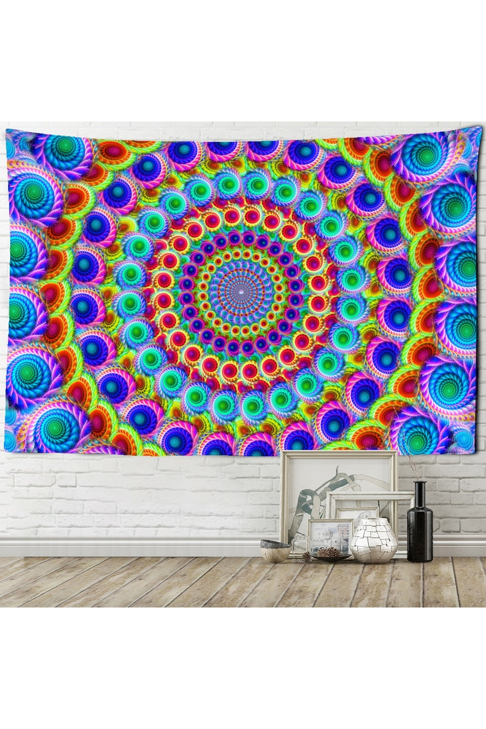 Colorful Mandala Tapestry Design