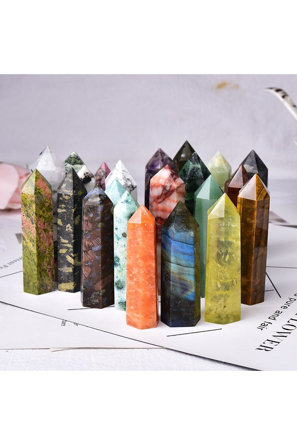 Crystal Miniature Obelisk Decor