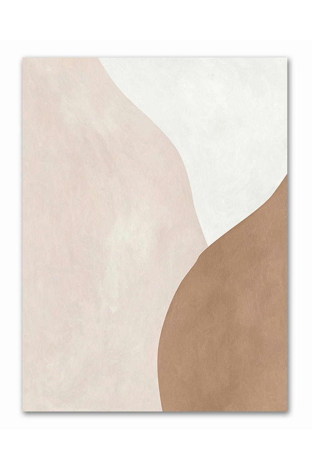 Beige Abstract Canvas Poster - Light Academia