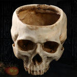 Goth Skull Flower Pot