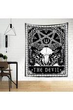 Mystical Grim Tarot Wall Tapestry