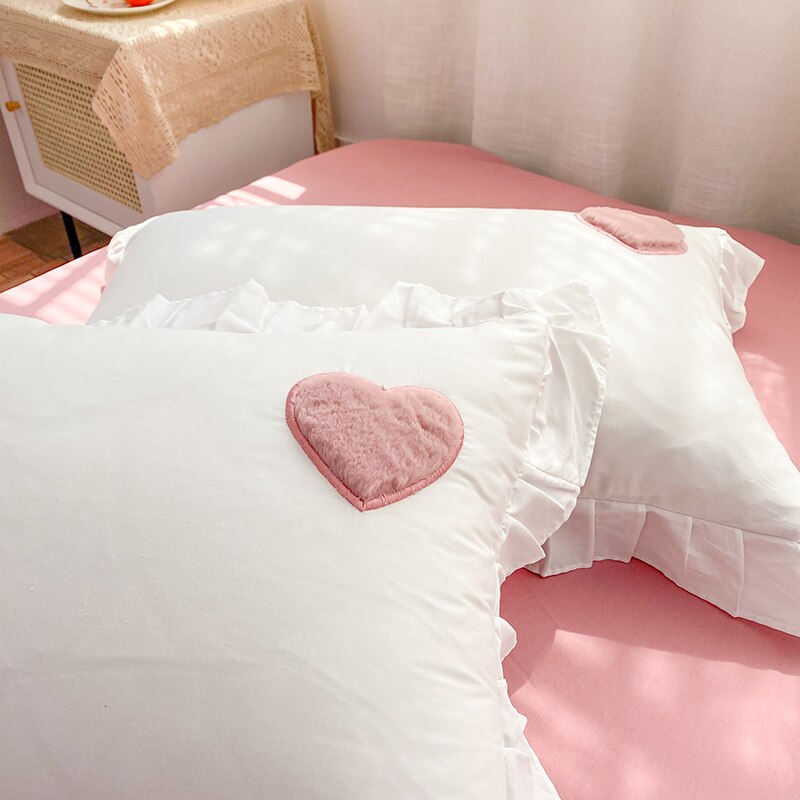 Ruffle Pillowcase Bedding Set