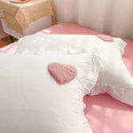 Ruffle Accent Pillowcase Bedding Set