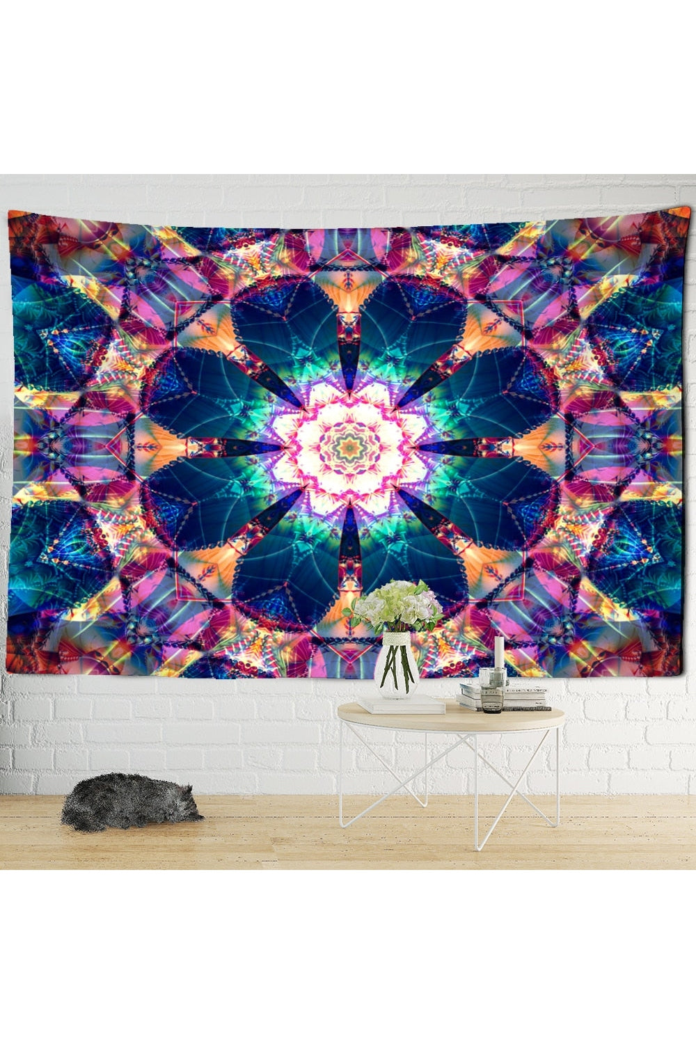 Colorful Mandala Tapestry Design