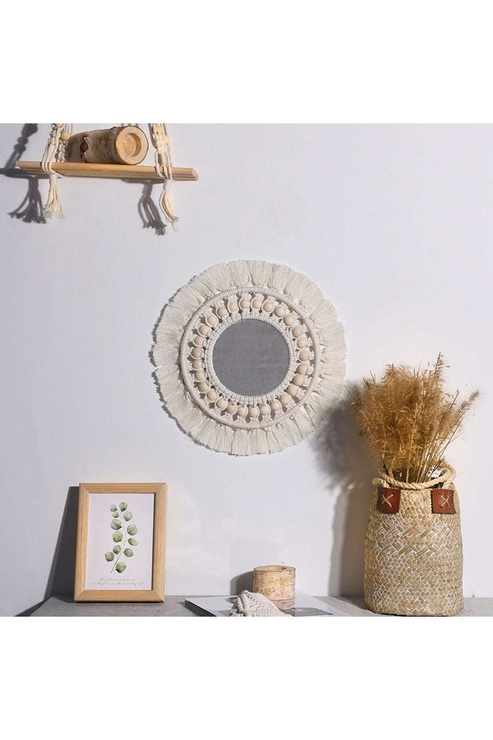 Round Wall Hanging Mirror