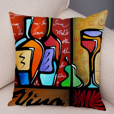 Indie Abstract Art Pillow Case