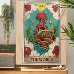 Tarot Mushroom Psychedelic Tapestry