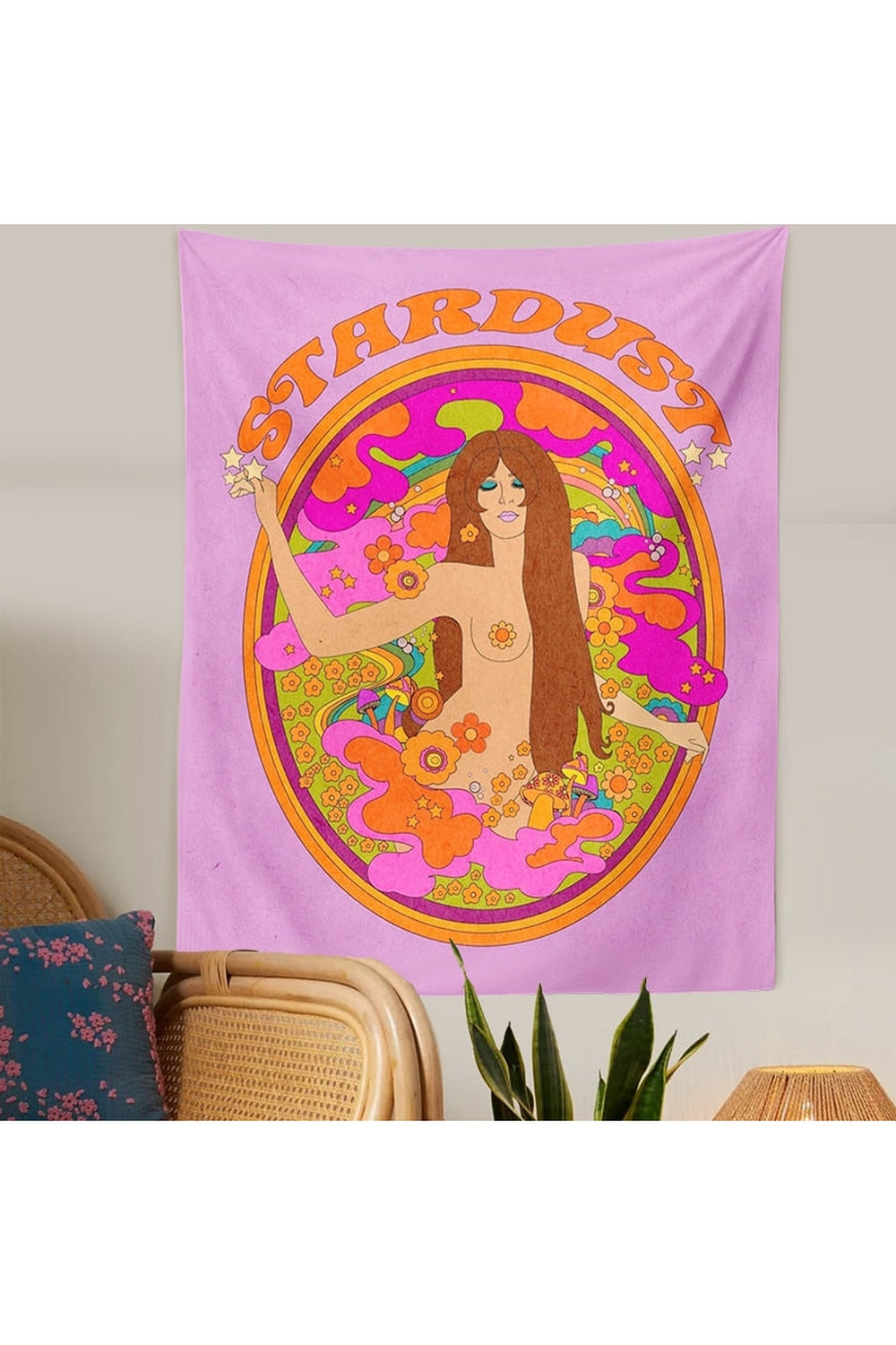 Hippie-Style Psychedelic Tapestry