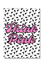 Think Pink Abstract Canvas Poster