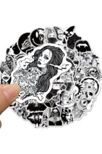 Monochrome Black and White Scrapbook Stickers