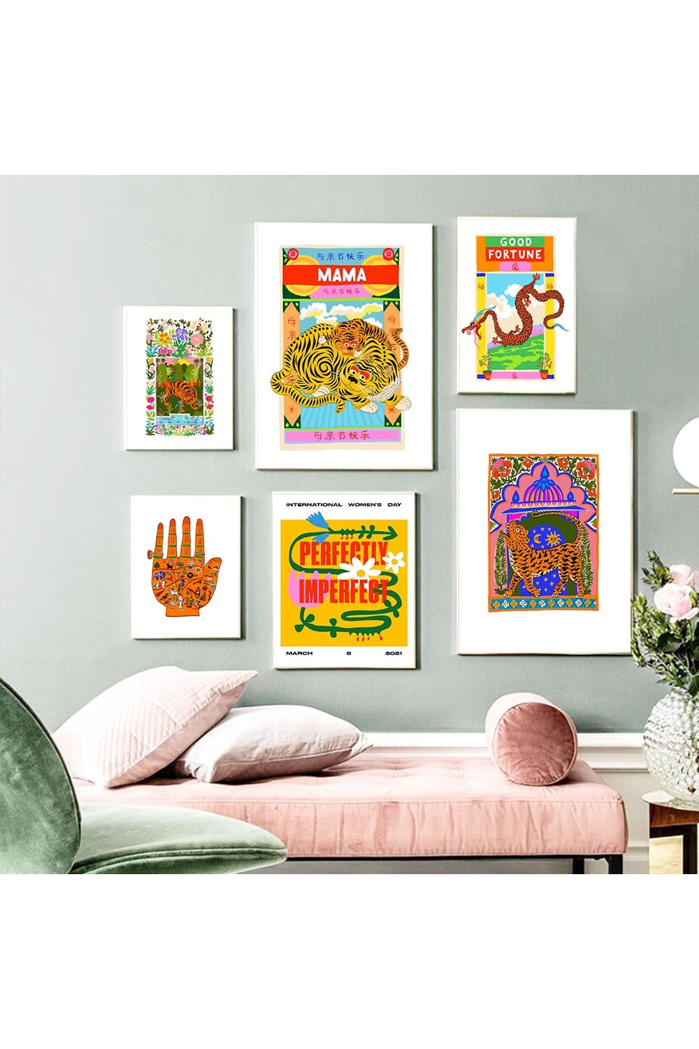 Oriental Modern Art Poster Set