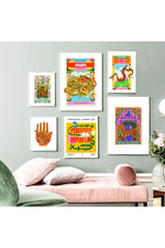 Oriental Modern Art Poster Set