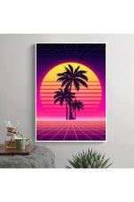 Neon Night Cityscape Posters