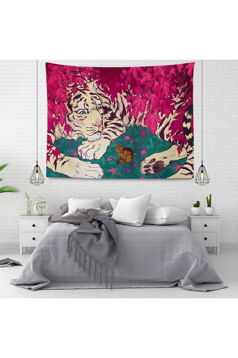 Forest-Inspired Velvet Mandala Tapestry