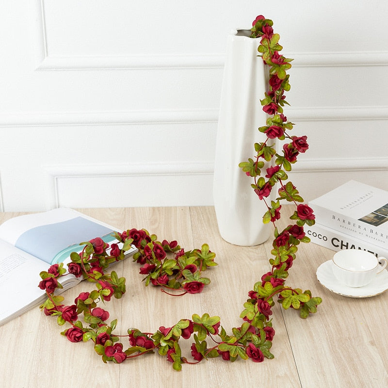 Blossoming Artificial Rose Vine - 250CM