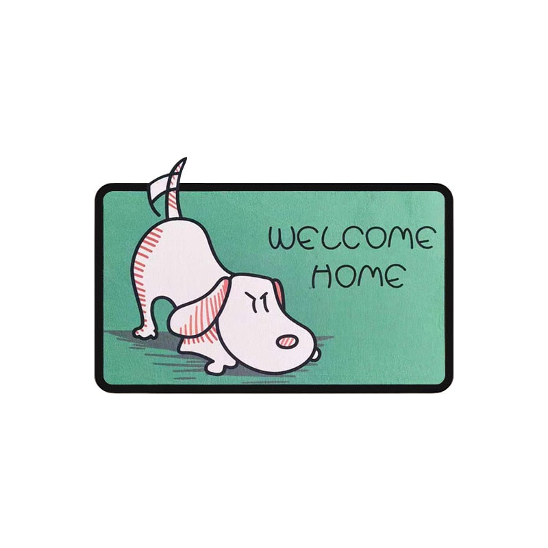 Pastel Animals Entrance Rug