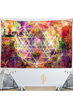 Colorful Mandala Tapestry Design