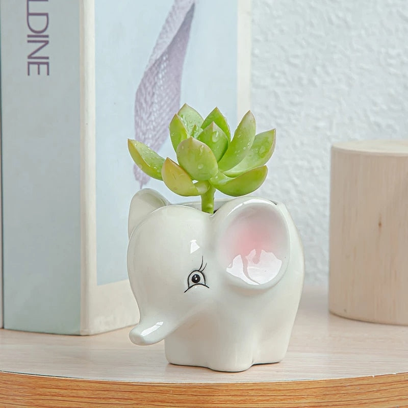 Adorable Animal Themed Flower Pot