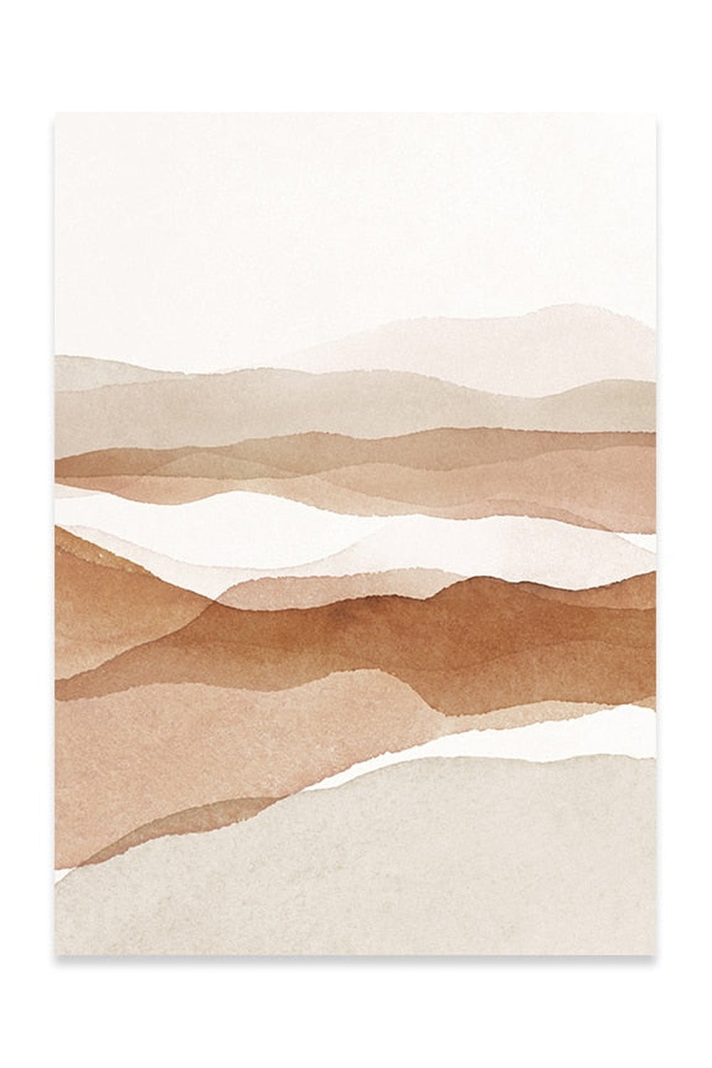 Light Academia Beige Landscape Canvas