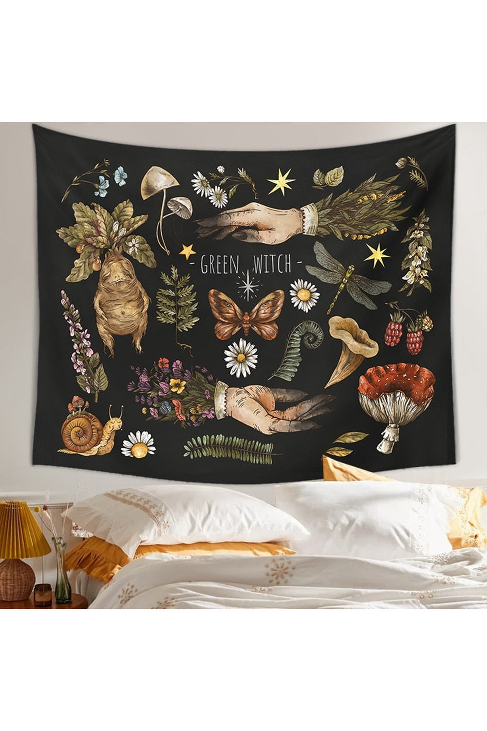 Herbology Inspired Wall Tapestry