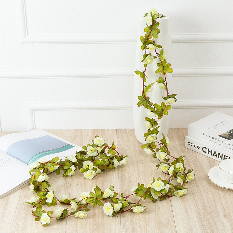 Blossoming Artificial Rose Vine - 250CM