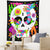 Psychedelic Black Magic Floral Tapestry