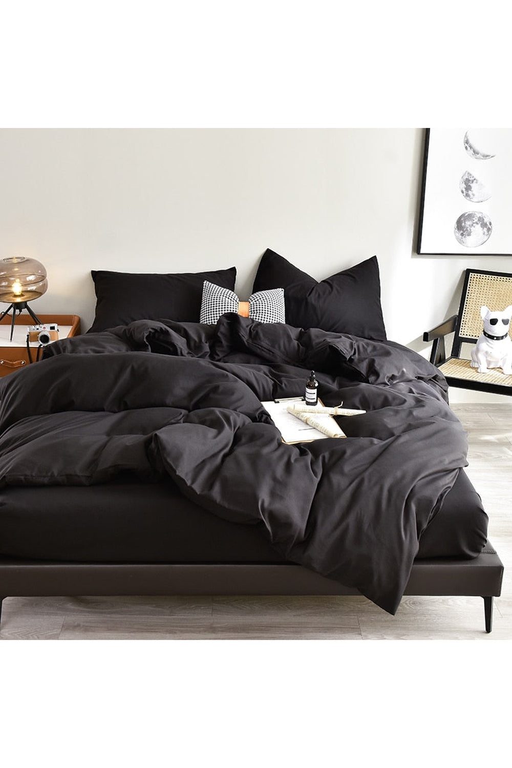 Dark Academia Themed Bedding Set