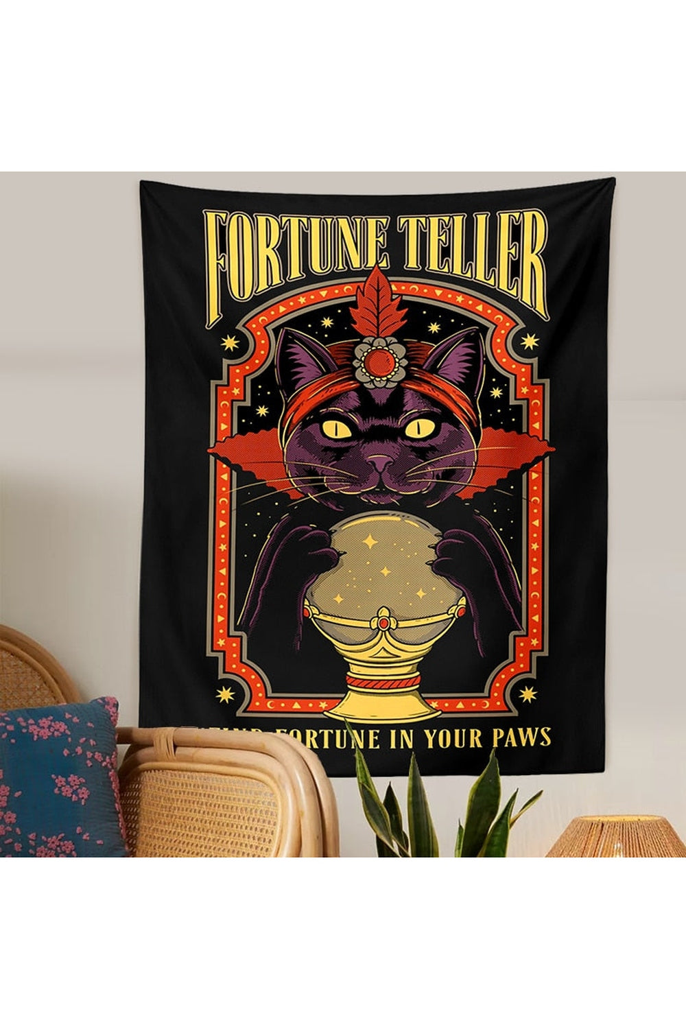 Weirdcore Demonic Raccoon Tapestry